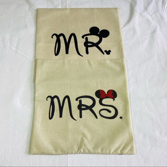 Mr and Mrs Mickey Mouse Pillow Covers - Picture 10 of 13